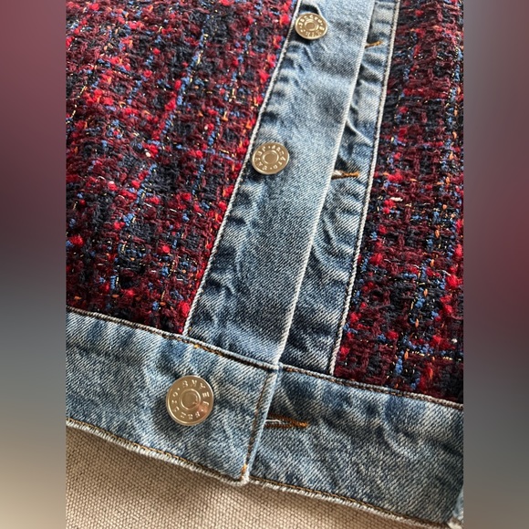 Sandro Denim Tweed Jacket - Picture 2 of 6